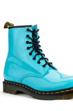 DR. MARTENS 1460 W PATENT LAMPER BOOTS -AZALEA WANG SHOP dr martens 1460 w patent lamper boots blue 5 5 c1