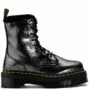 DR MARTENS JADON FUR LINED DISTRESSED METALLIC PLATFORM BOOT -AZALEA WANG SHOP dr martens jadon fur lined distressed metallic platform boot metallic silver 2 2