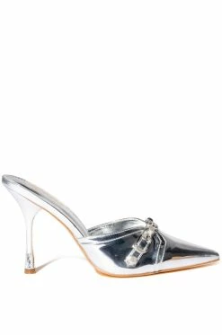 ISN'T IT ROMANTIC SILVER METALLIC PUMP 8 ISN'T IT ROMANTIC SILVER METALLIC PUMP -AZALEA WANG SHOP isnt it romantic silver metallic pump silver 2 2