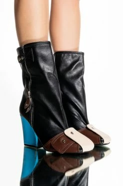 ITS A LOOK MULTI COLORED CHUNKY BOOTIE