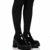 MARGOT THIGH HIGH KNIT STRETCH BOOT IN BLACK -AZALEA WANG SHOP margot thigh high knit stretch boot in black black 1 1