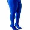 PLUS AZALEA WANG STAR STRETCH STILETTO PANT BOOT IN BLUE -AZALEA WANG SHOP plus azalea wang star stretch stiletto pant boot in blue blue 1 1