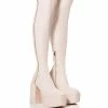 READY TO MINGLE OVER THE KNEE PU CHUNKY PLATFORM BOOT IN CREAM 1 READY TO MINGLE OVER THE KNEE PU CHUNKY PLATFORM BOOT IN CREAM -AZALEA WANG SHOP ready to mingle over the knee pu chunky platform boot in cream cream 1 1