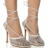 ROSALYN EMBELLISHED WHITE PUMP -AZALEA WANG SHOP rosalyn embellished white pump white 1 1