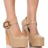 ROUNDABOUT CHUNKY CROC MARY JANE PUMP IN NUDE -AZALEA WANG SHOP roundabout chunky croc mary jane pump in nude nude 1 1