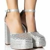 SIP OF SPARKLING SILVER PLATFORM MARY JANES -AZALEA WANG SHOP sip of sparkling silver platform mary janes silver 1 1