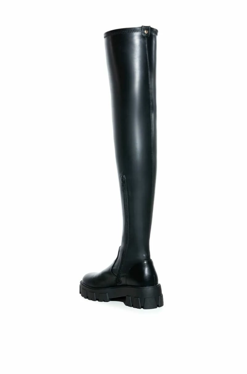 **SLIM FIT** AZALEA WANG LATE NIGHTS FITTED OVER THE KNEE FLATFORM BOOT WITH 4 WAY STRETCH 6 **SLIM FIT** AZALEA WANG LATE NIGHTS FITTED OVER THE KNEE FLATFORM BOOT WITH 4 WAY STRETCH - Image 4