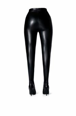 **SLIM FIT** AZALEA WANG LOVE IS IN THE AIR SEXY STILETTO PANT BOOT WITH 4 WAY STRETCH IN BLACK PU 13 **SLIM FIT** AZALEA WANG LOVE IS IN THE AIR SEXY STILETTO PANT BOOT WITH 4 WAY STRETCH IN BLACK PU -AZALEA WANG SHOP slim fit azalea wang love is in the air sexy stiletto pant boot in black pu black pu 5 5