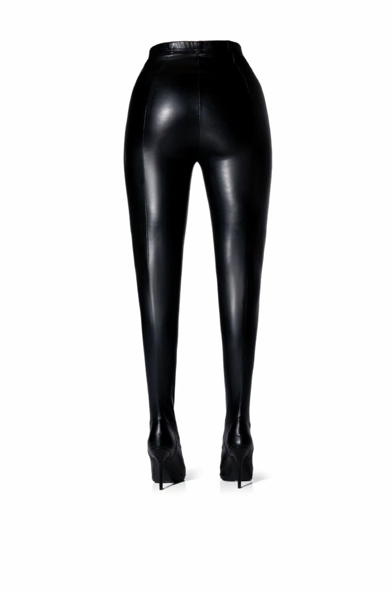 **SLIM FIT** AZALEA WANG LOVE IS IN THE AIR SEXY STILETTO PANT BOOT WITH 4 WAY STRETCH IN BLACK PU 7 **SLIM FIT** AZALEA WANG LOVE IS IN THE AIR SEXY STILETTO PANT BOOT WITH 4 WAY STRETCH IN BLACK PU - Image 5