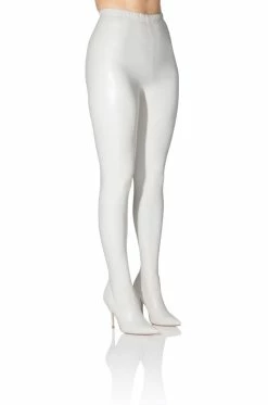 **SLIM FIT** AZALEA WANG LOVE IS IN THE AIR SEXY STILETTO PANT BOOT IN WHITE
