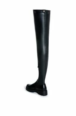 **SLIM FIT** AZALEA WANG SURGICAL FLATFORM BOOT WITH 4 WAY STRETCH IN STRETCH PU 14 **SLIM FIT** AZALEA WANG SURGICAL FLATFORM BOOT WITH 4 WAY STRETCH IN STRETCH PU -AZALEA WANG SHOP slim fit azalea wang surgical flatform boot in stretch pu black 4 4
