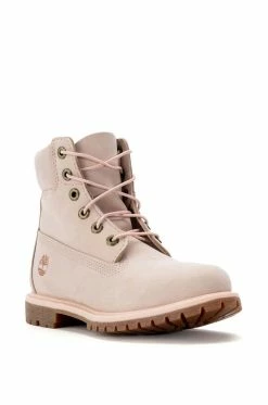 TIMBERLAND 6" PREMIUM BOOT IN PINK -AZALEA WANG SHOP timberland 6 premium boot in pink pink 3 3