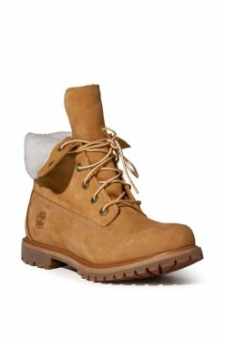 TIMBERLAND AUTHENTICS TEDDY FLEECE FOLD-DOWN BOOT IN WHEAT -AZALEA WANG SHOP timberland authentics teddy fleece fold down boot in wheat wheat nubuck 6 6 c1