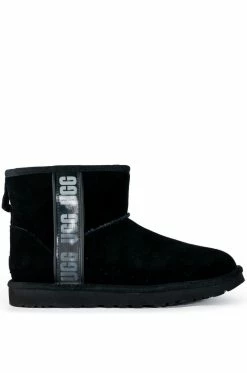 UGG CLASSIC MINI SIDE LOGO II 11 UGG CLASSIC MINI SIDE LOGO II -AZALEA WANG SHOP ugg classic mini side logo ii black 2 2