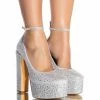 YOURE A STAR RHINESTONE EMBELLISHED PLATFORM MARY JANES -AZALEA WANG SHOP youre a star rhinestone embellished platform mary janes silver 1 1