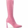 ZERO GRAVITY MID CALF KNIT CHUNKY BOOT IN PINK